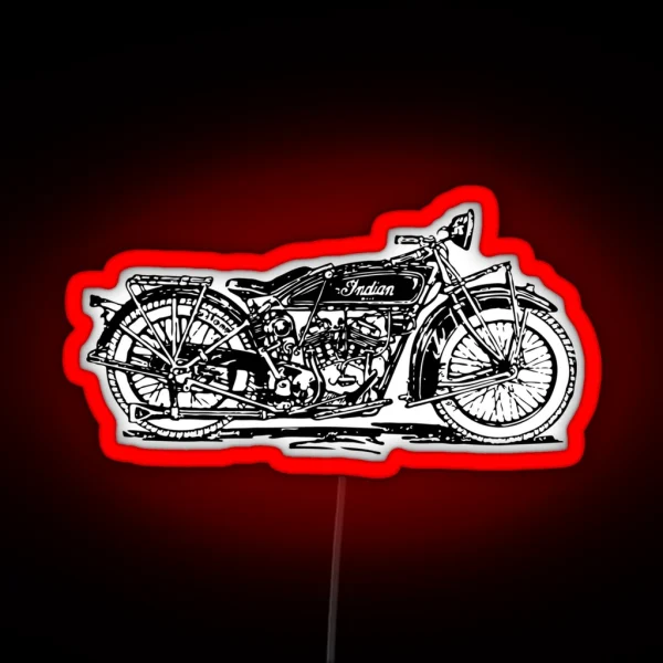 Indian Motorbike RGB Neon Sign