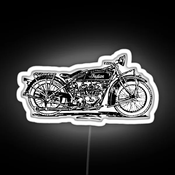 Indian Motorbike RGB Neon Sign