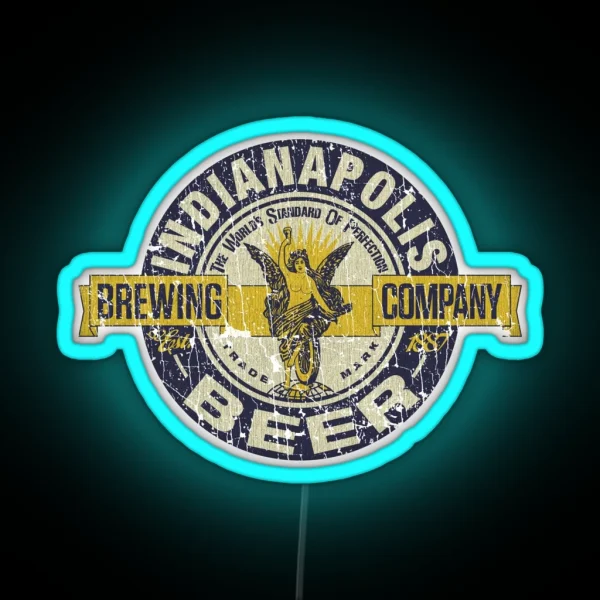 Indianapolis Brewing Company 1887 RGB Neon Sign