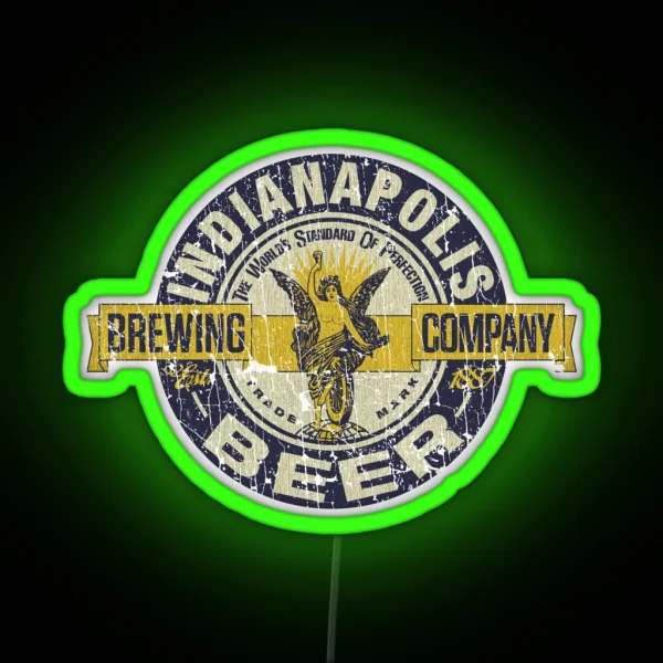 Indianapolis Brewing Company 1887 RGB Neon Sign