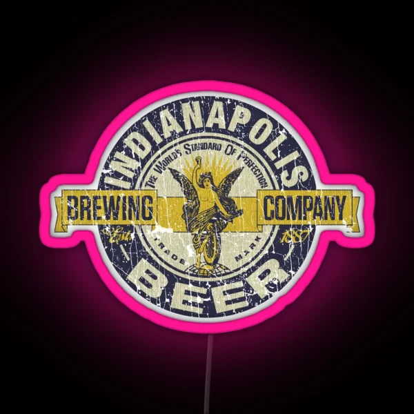 Indianapolis Brewing Company 1887 RGB Neon Sign