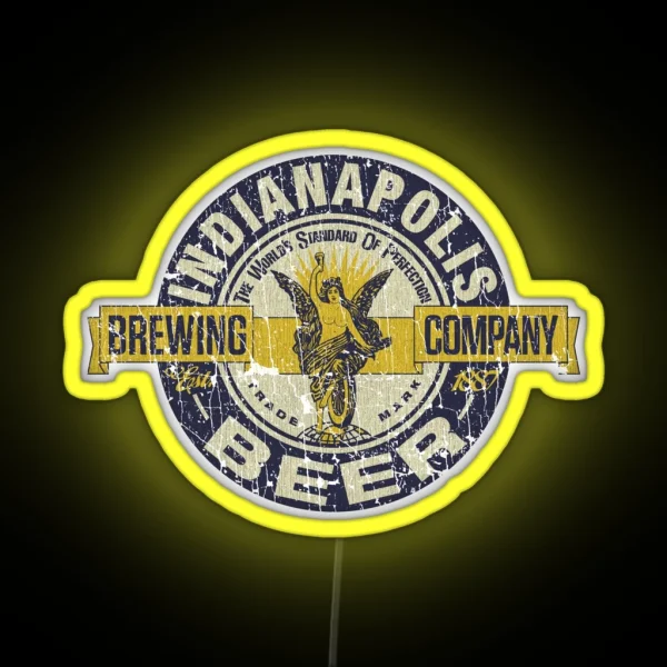 Indianapolis Brewing Company 1887 RGB Neon Sign