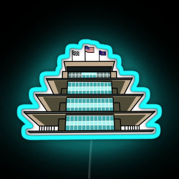 Indianapolis Motor Speedway Pagoda RGB Neon Sign