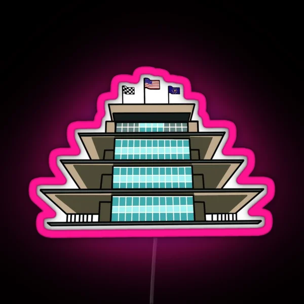 Indianapolis Motor Speedway Pagoda RGB Neon Sign