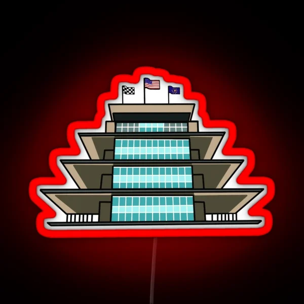 Indianapolis Motor Speedway Pagoda RGB Neon Sign