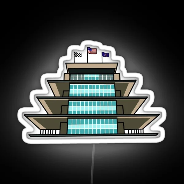 Indianapolis Motor Speedway Pagoda RGB Neon Sign