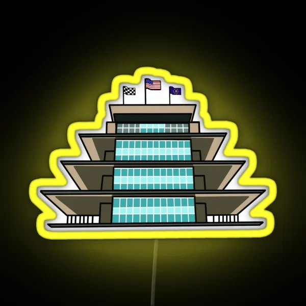 Indianapolis Motor Speedway Pagoda RGB Neon Sign