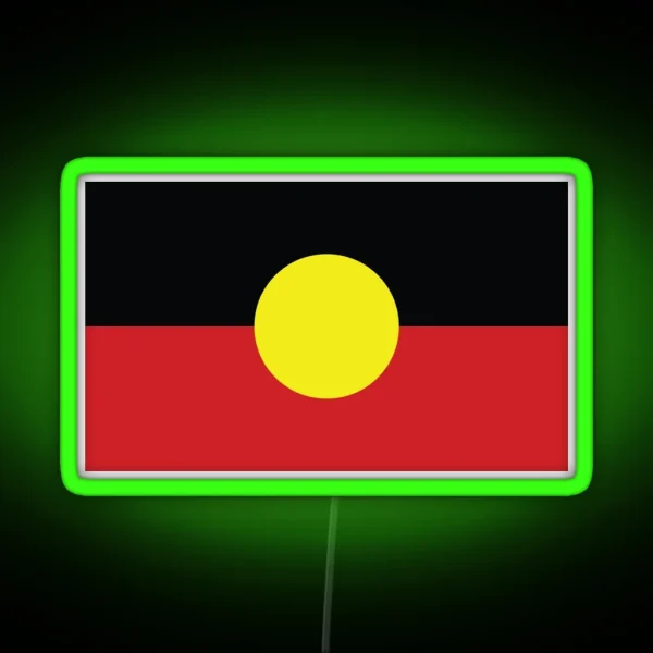 Indigenous Australian Flag RGB Neon Sign