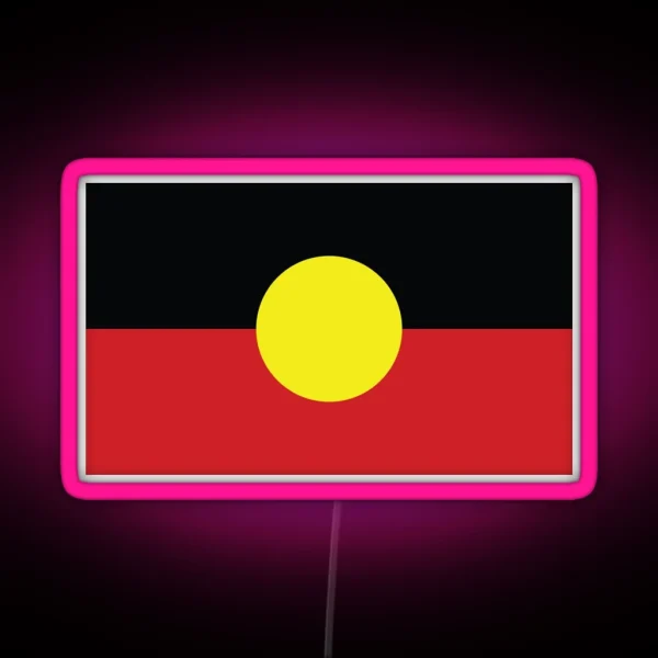 Indigenous Australian Flag RGB Neon Sign
