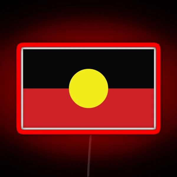 Indigenous Australian Flag RGB Neon Sign