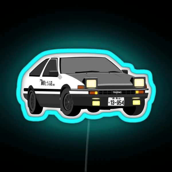 Initial D AE86 RGB Neon Sign