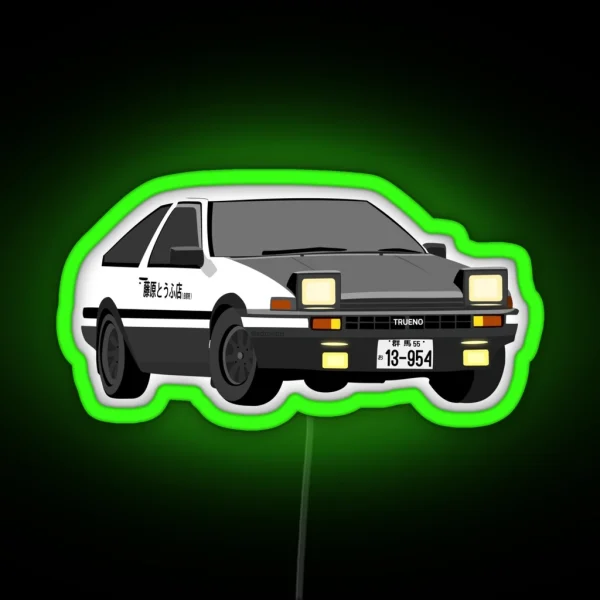 Initial D AE86 RGB Neon Sign