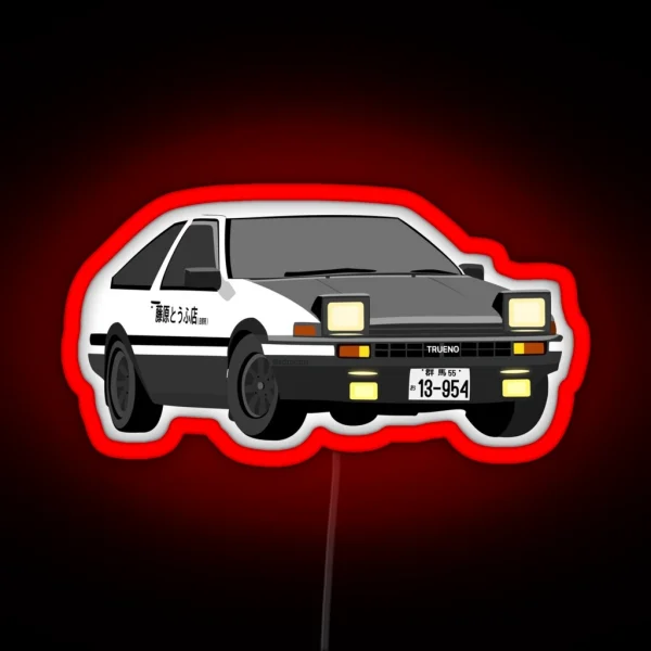 Initial D AE86 RGB Neon Sign
