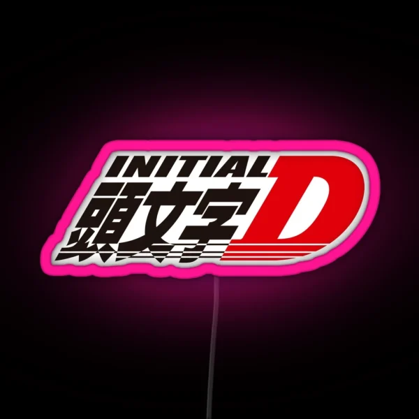 Initial D Logo RGB Neon Sign