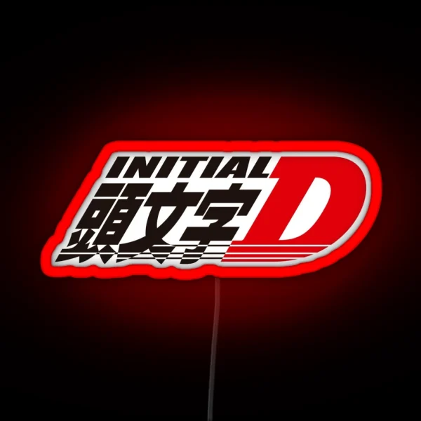 Initial D Logo RGB Neon Sign