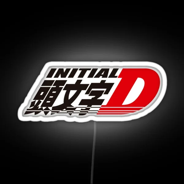 Initial D Logo RGB Neon Sign
