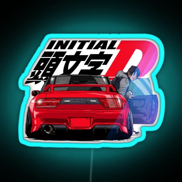 Initial D RGB Neon Sign