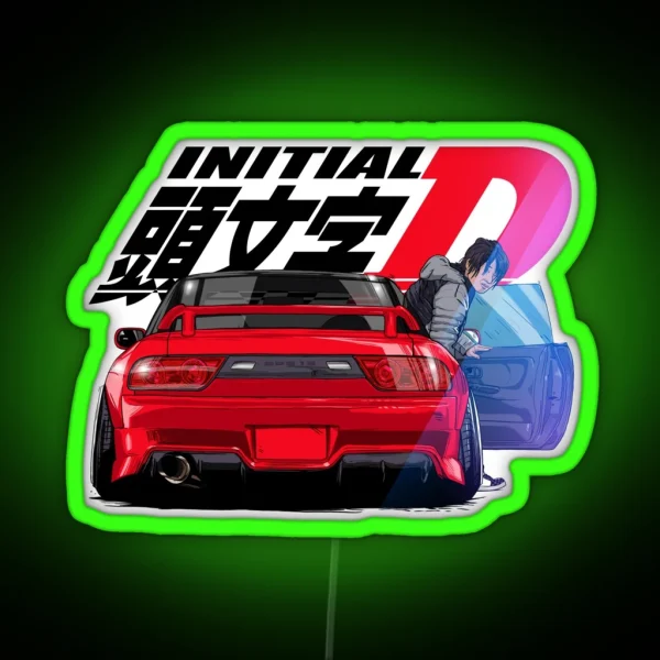 Initial D RGB Neon Sign