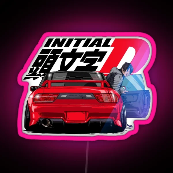 Initial D RGB Neon Sign