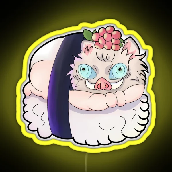 Inosuke Baby Sushi RGB Neon Sign
