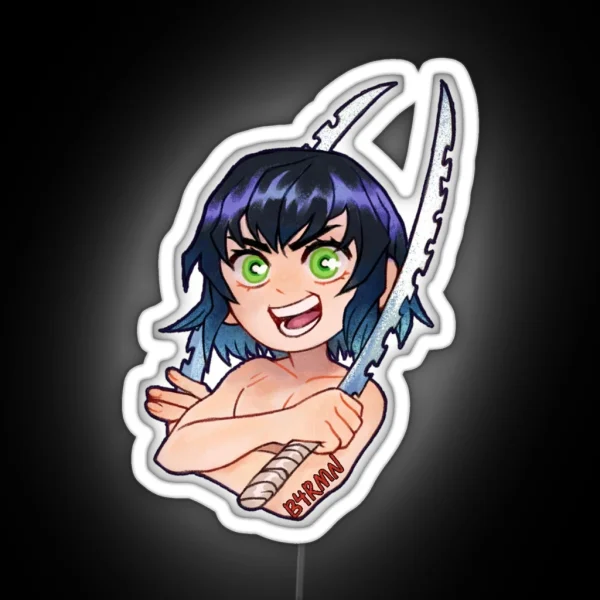 Inosuke Mask Off RGB Neon Sign