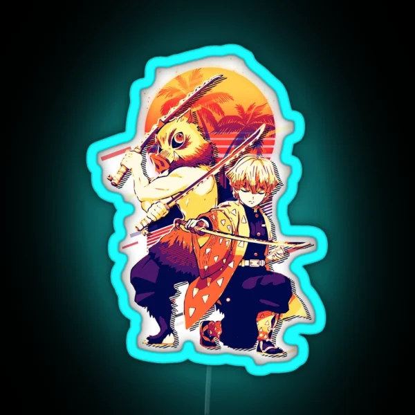 Inosuke X Zenitsu RGB Neon Sign
