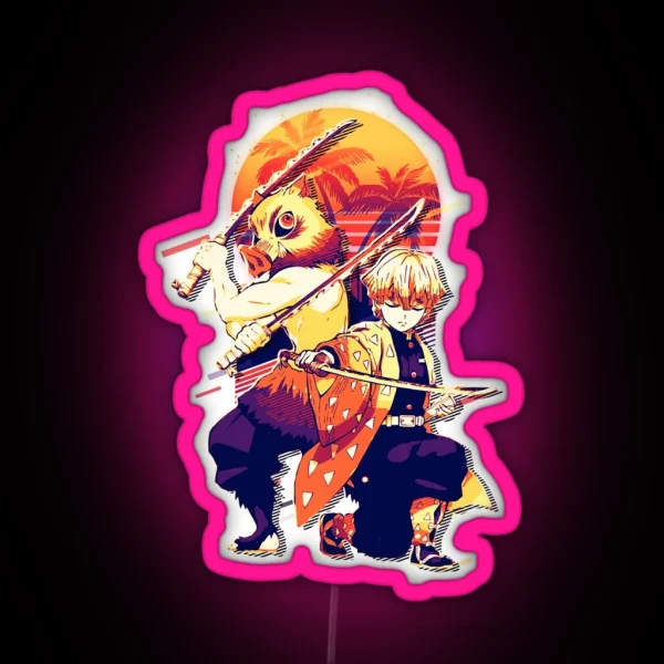 Inosuke X Zenitsu RGB Neon Sign
