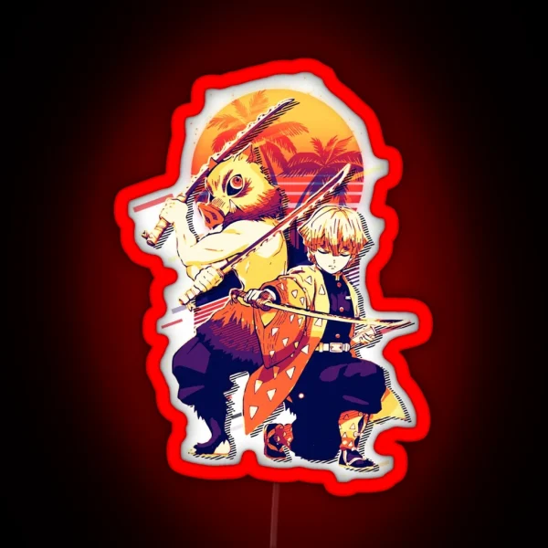 Inosuke X Zenitsu RGB Neon Sign