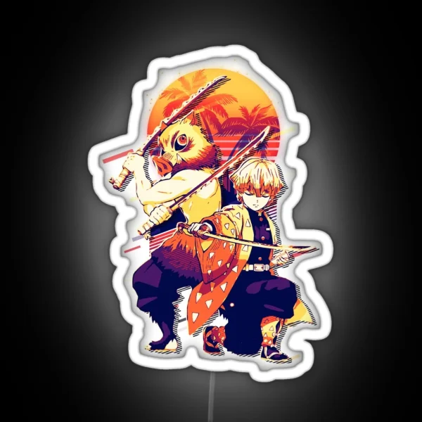Inosuke X Zenitsu RGB Neon Sign