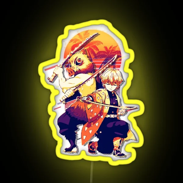 Inosuke X Zenitsu RGB Neon Sign