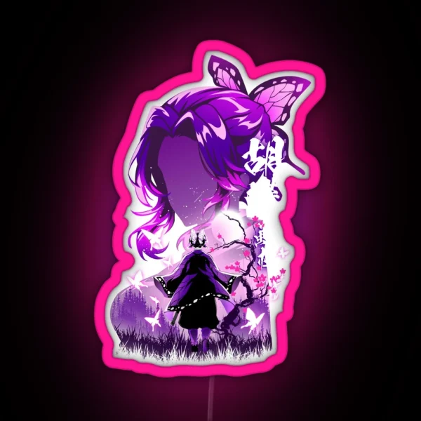 Insect Breathing Moon RGB Neon Sign