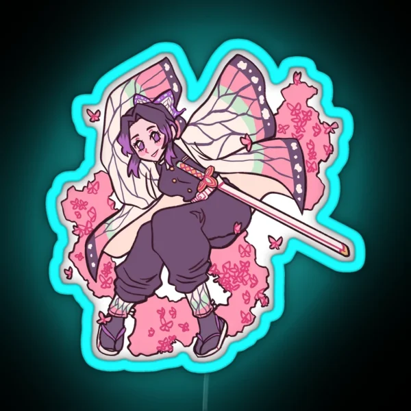 Insect Breathing Style Shinobu RGB Neon Sign
