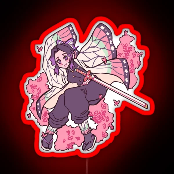 Insect Breathing Style Shinobu RGB Neon Sign