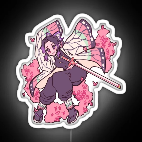 Insect Breathing Style Shinobu RGB Neon Sign
