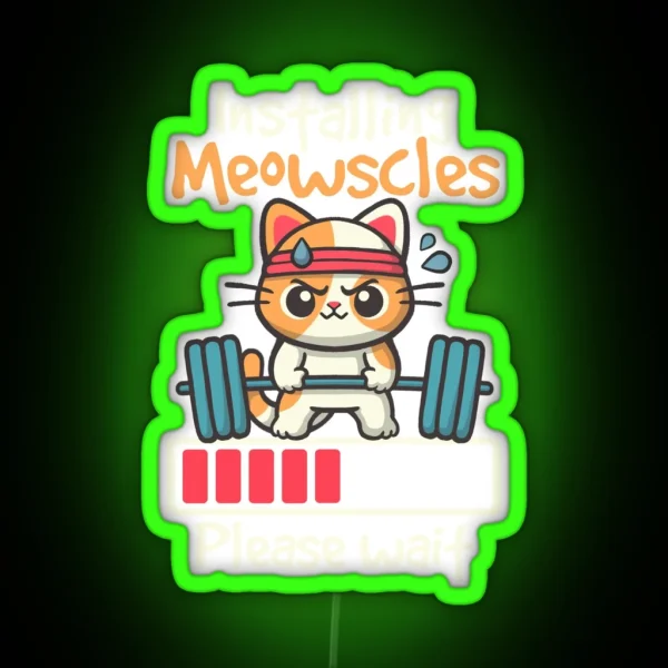 Installing Meowscles RGB Neon Sign
