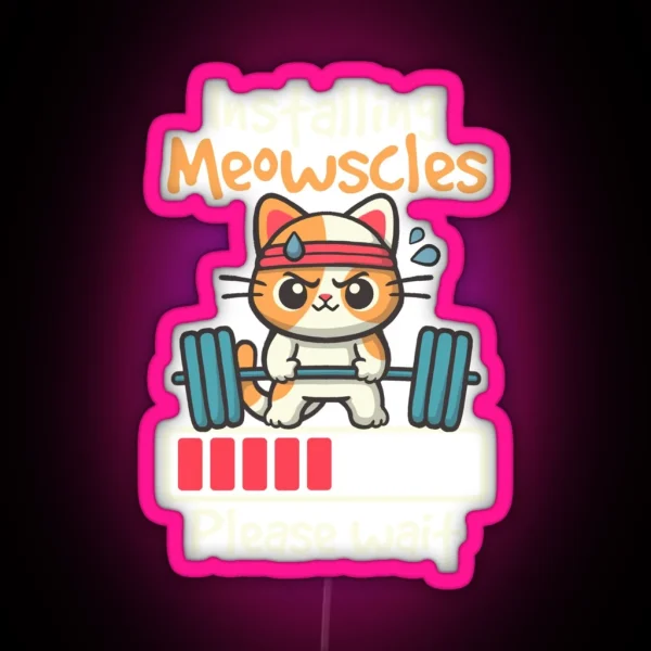 Installing Meowscles RGB Neon Sign