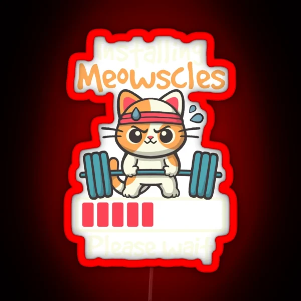 Installing Meowscles RGB Neon Sign