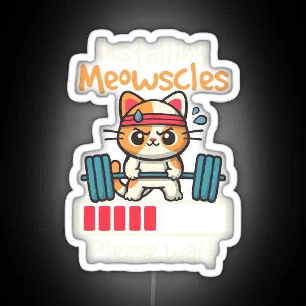 Installing Meowscles RGB Neon Sign