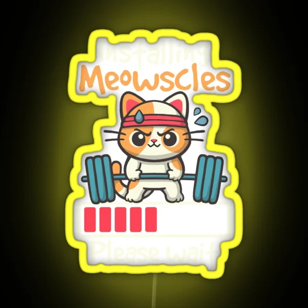 Installing Meowscles RGB Neon Sign