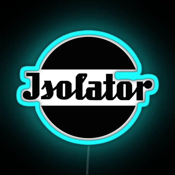 Insulator Spark Plug Logo Black RGB Neon Sign