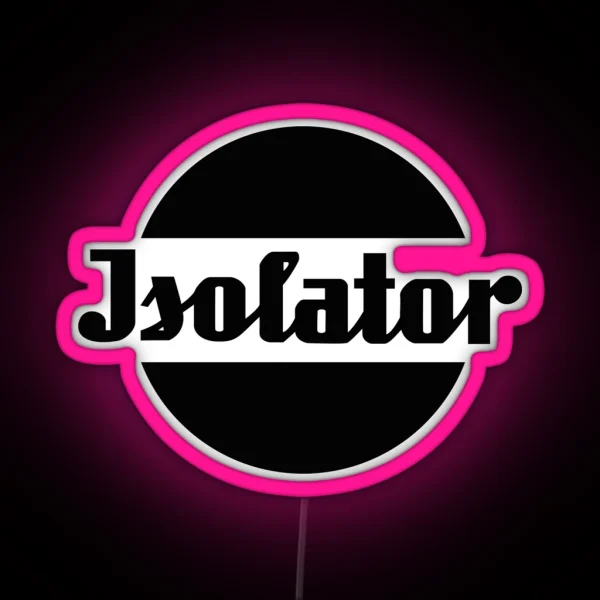Insulator Spark Plug Logo Black RGB Neon Sign