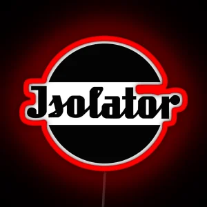 Insulator Spark Plug Logo Black RGB Neon Sign