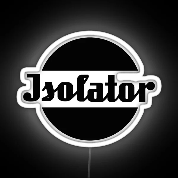 Insulator Spark Plug Logo Black RGB Neon Sign
