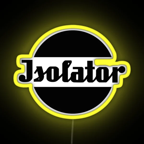 Insulator Spark Plug Logo Black RGB Neon Sign