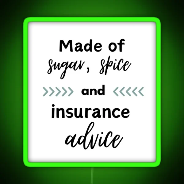 Insurance Agent Or Broker RGB Neon Sign