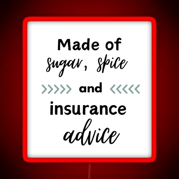 Insurance Agent Or Broker RGB Neon Sign