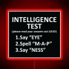 Intelligence Test RGB Neon Sign - Image 2