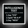 Intelligence Test RGB Neon Sign - Image 4
