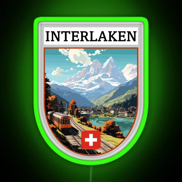 Interlaken Switzerland RGB Neon Sign