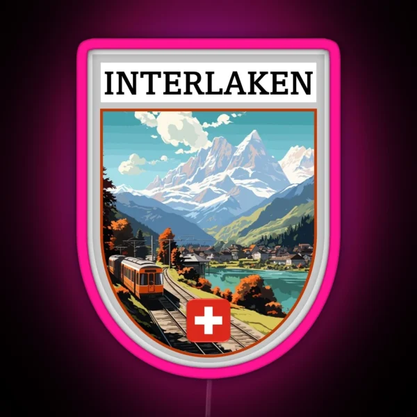 Interlaken Switzerland RGB Neon Sign